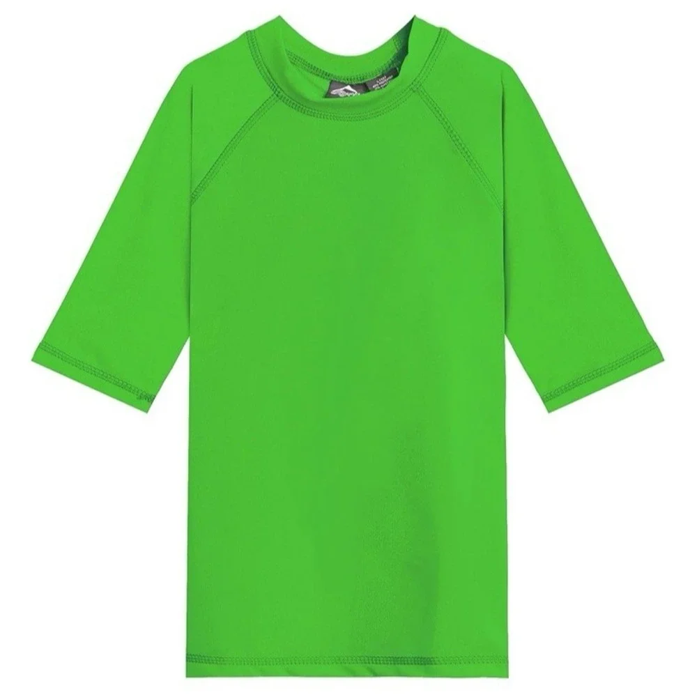 Kanu Surf Boys' Fiji UPF 50+ Sun Protective‎ Rashguard Green Size 14-16